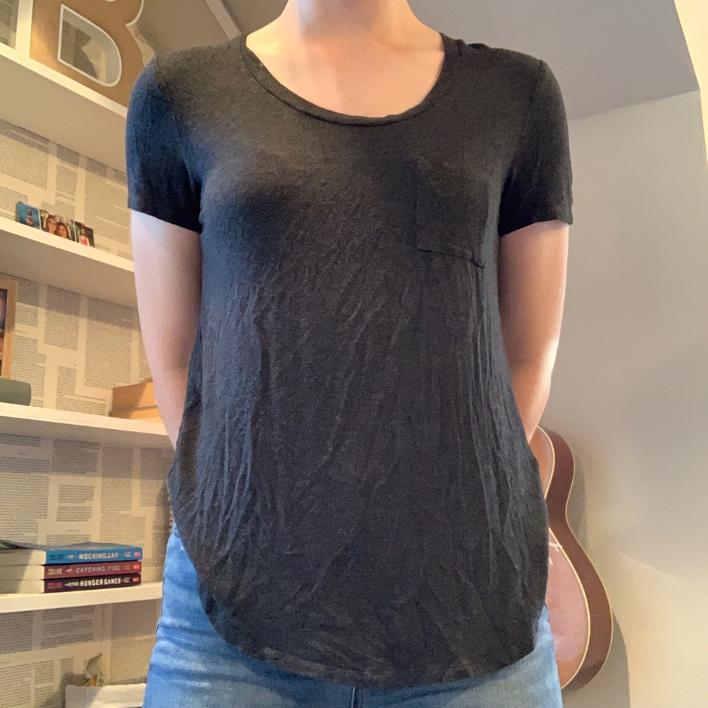 Grey Pocket T-Shirt